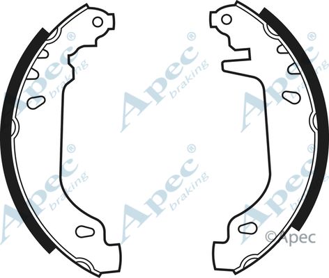 APEC BRAKING Bremžu loku komplekts SHU448